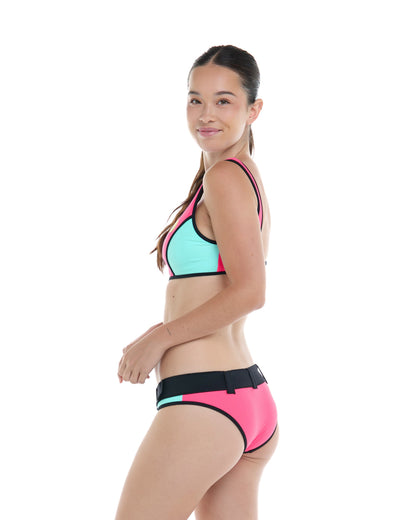 Women Body Glove Groove Belted Surf Rider Swim Bottom