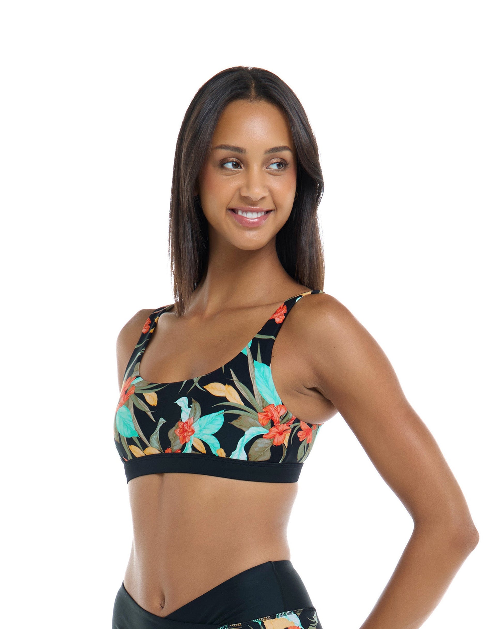 Women Body Glove Hamoa Star Cross-Over Sports Bra