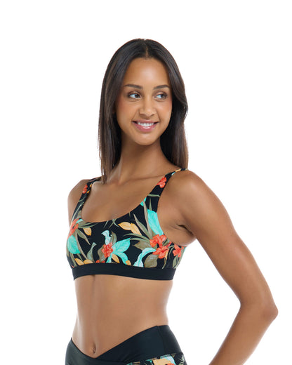 Women Body Glove Hamoa Star Cross-Over Sports Bra
