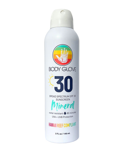Men Body Glove SPF 30 Mineral Sunscreen Spray