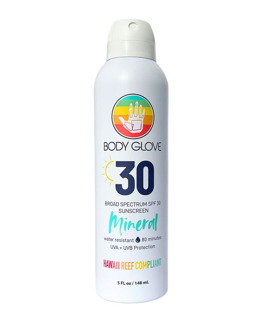 Men Body Glove SPF 30 Mineral Sunscreen Spray