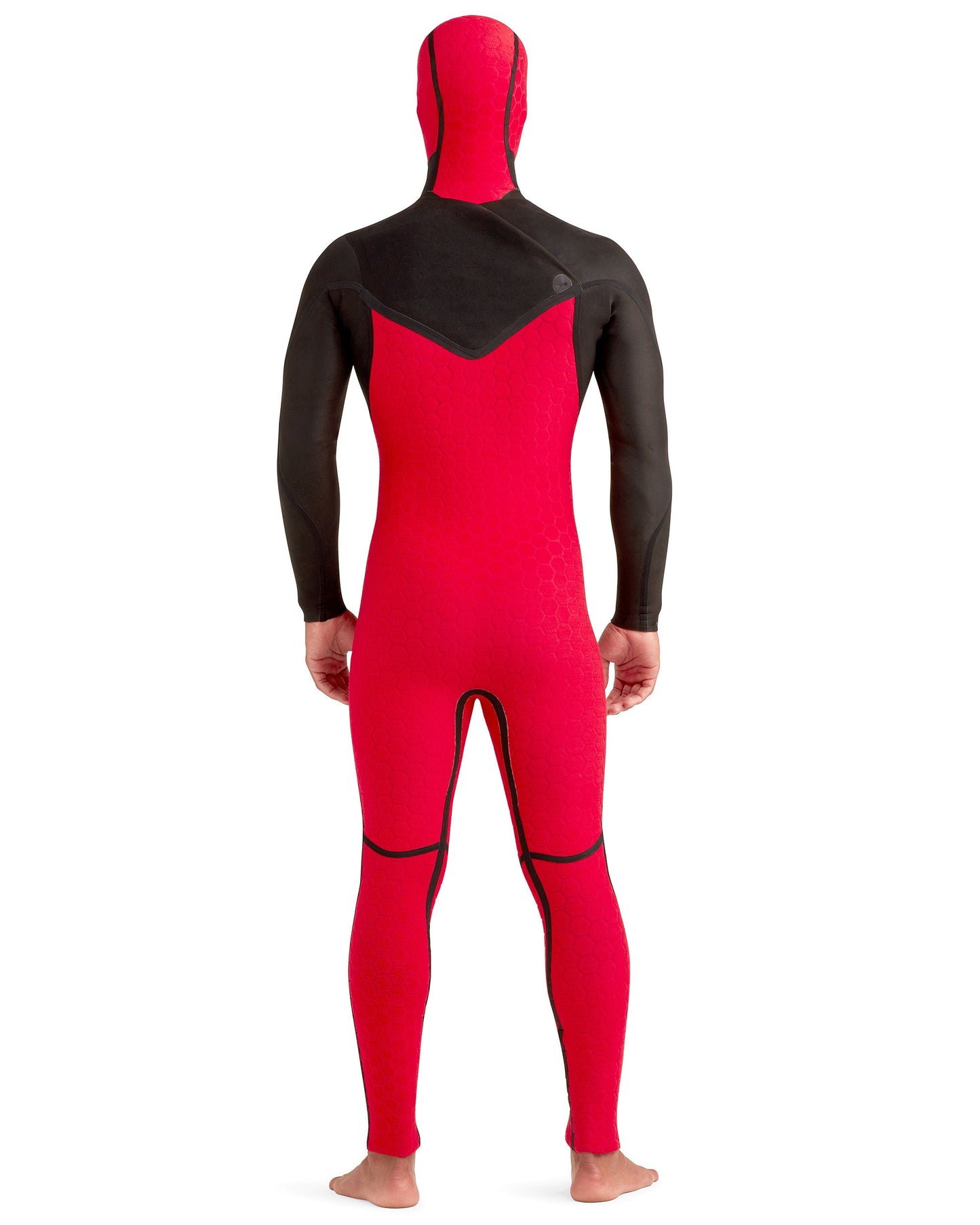 Wetsuits|Men Body Glove Red Cell 5/4/3mm Men's Chest-Zip Hooded Black Fullsuit