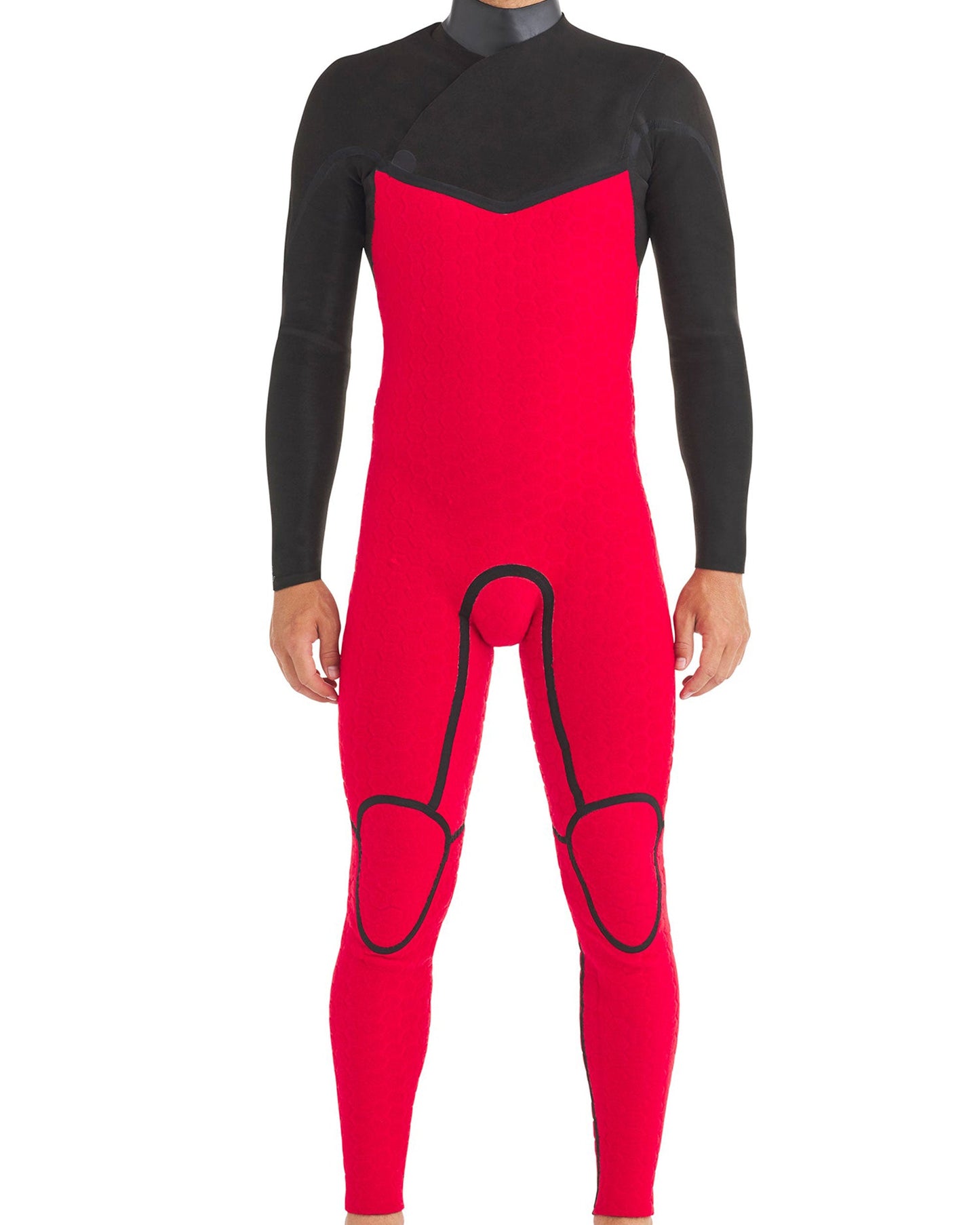 Wetsuits|Men Body Glove Red Cell 5/4/3mm Men's Chest-Zip Hooded Black Fullsuit