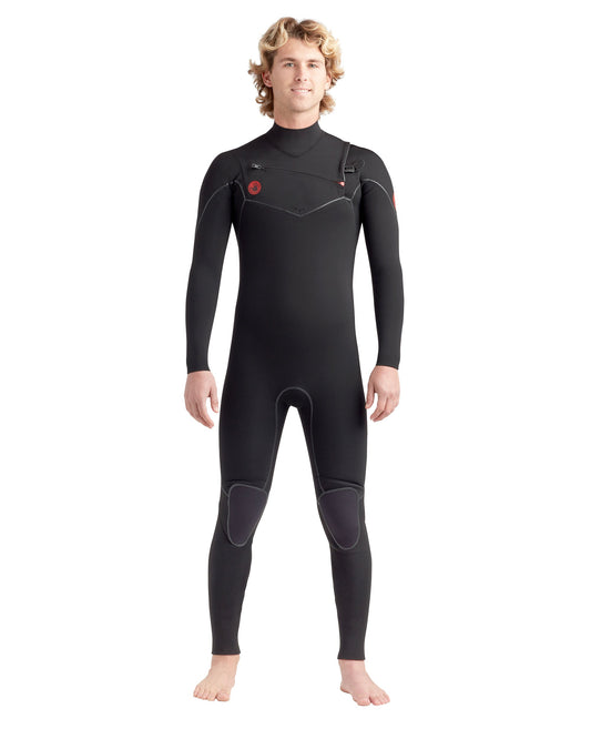 Wetsuits|Men Body Glove Red Cell Black 3/2mm Men's Chest-Zip Fullsuit