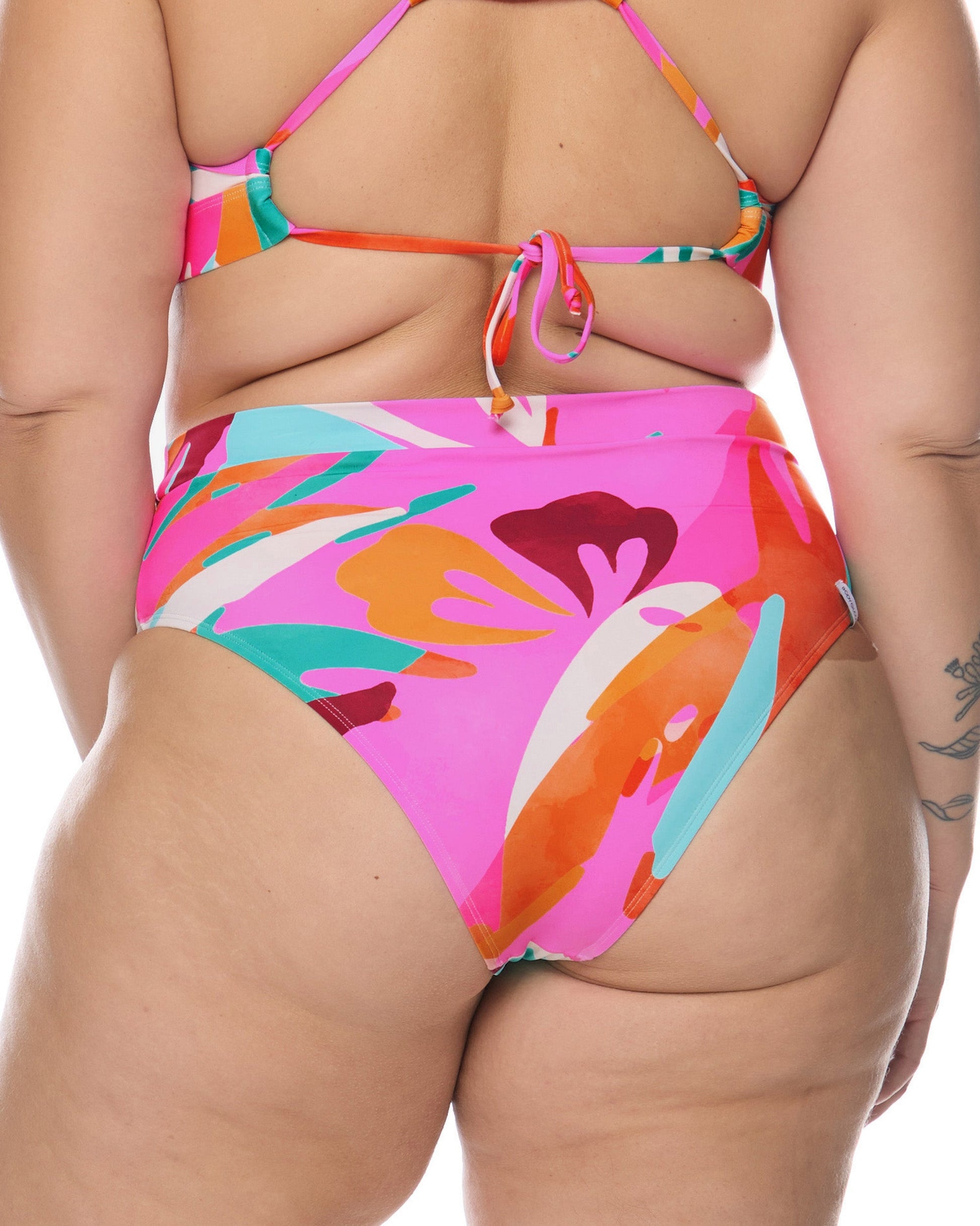 Women Body Glove Hype Marlee Plus Size High-Waist Bikini Bottom