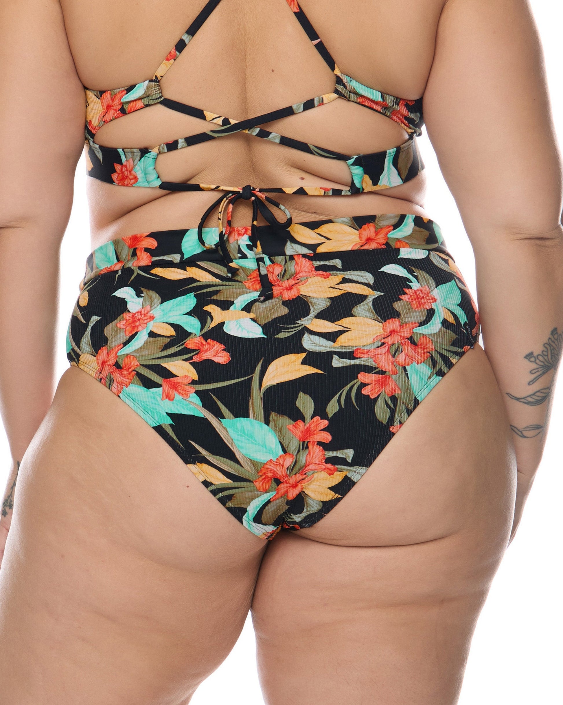 Women Body Glove Hamoa Marlee Plus Size High-Waist Bikini Bottom