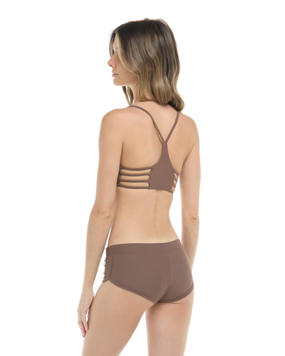 Women Body Glove Smoothies Sidekick Boy Short Swim Bottom