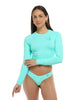 Smoothies Let It Be Cross-Over Sea Mist Rash Guard