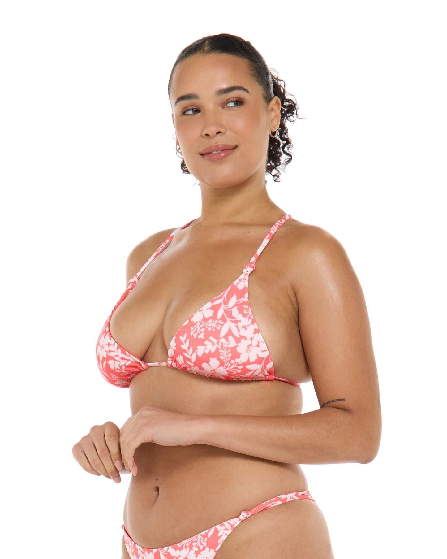 Women Body Glove Blooms Ashlyn Triangle Slider Bikini Top