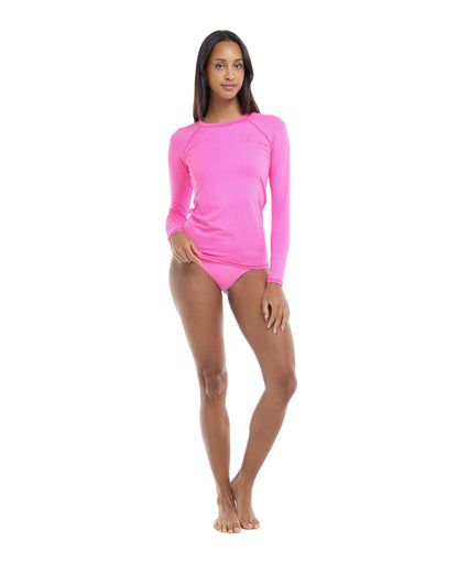 Women Body Glove Smoothies Sleek Long Sleeve Rashguard