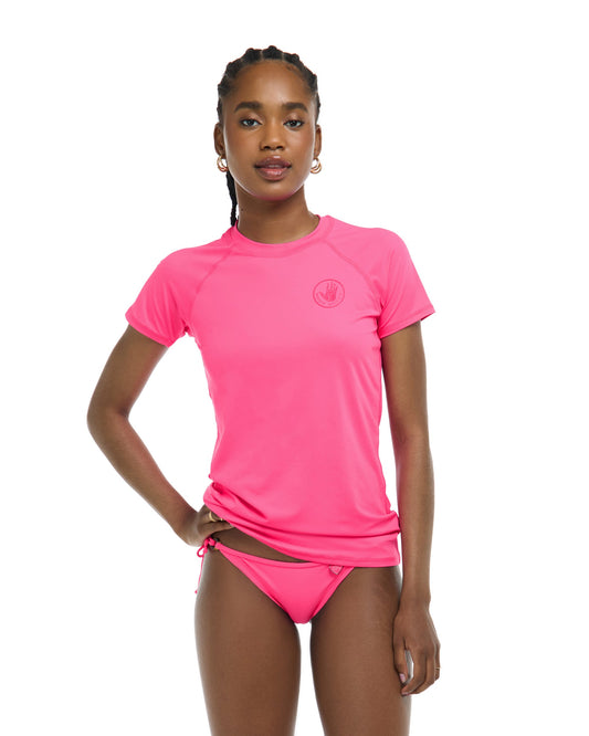 Women Body Glove In Motion Short Sleeve Rashguard