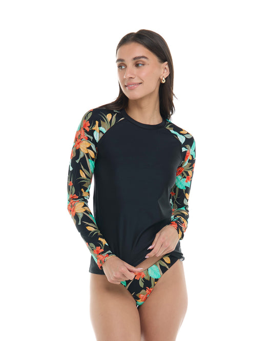 Women Body Glove Hamoa Sleek Long Sleeve Rashguard