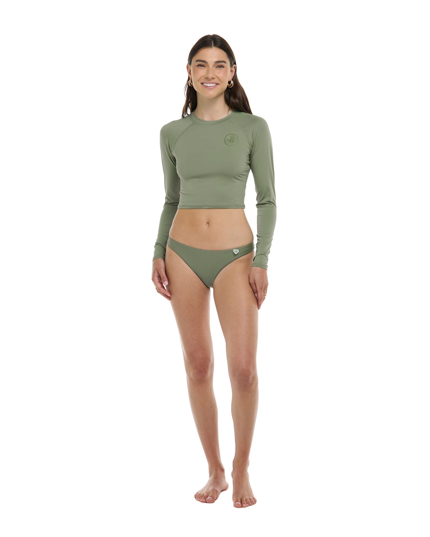 Women Body Glove Smoothies Let It Be Cross-Over Rash Guard