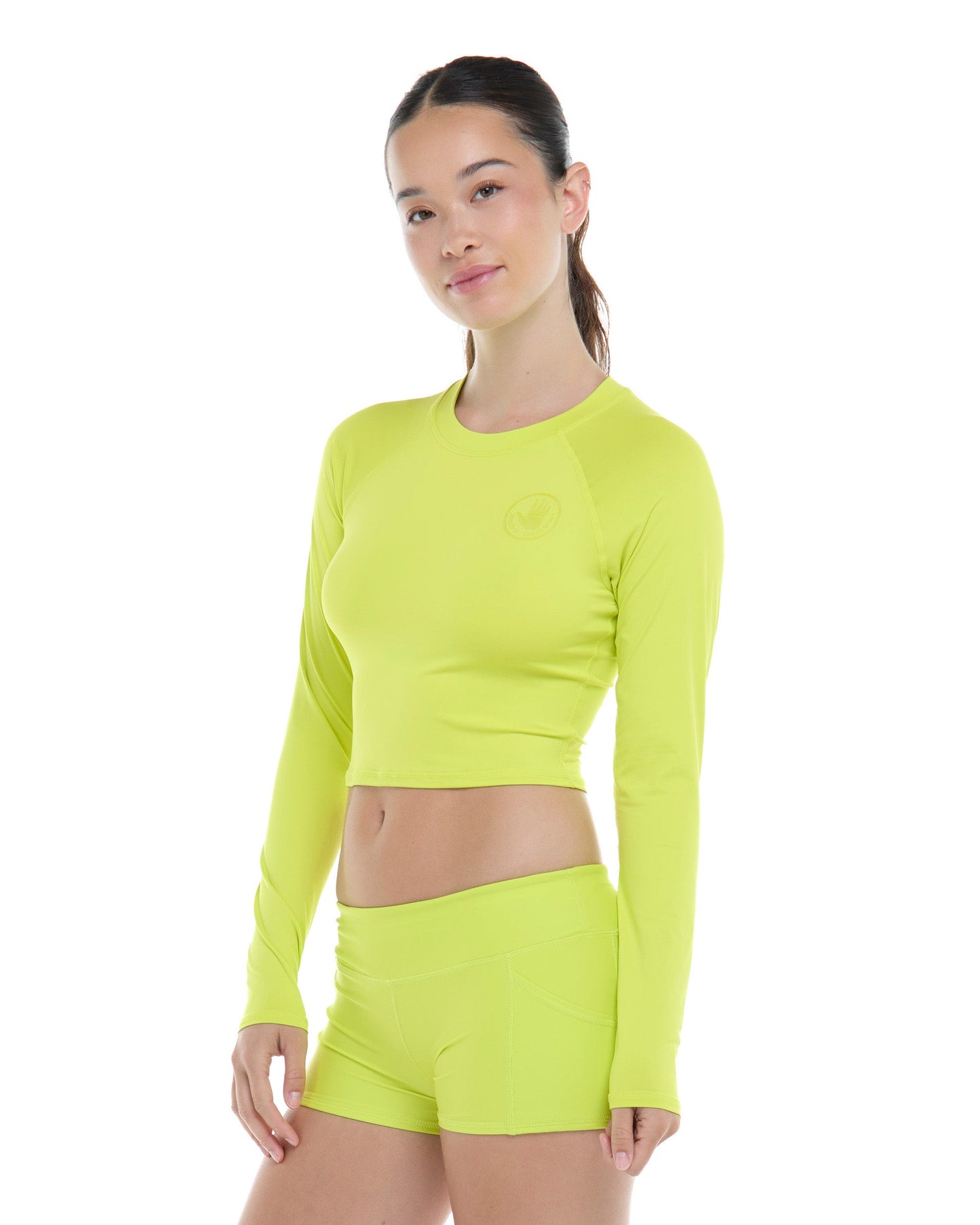 Women Body Glove Smoothies Let It Be Crop Rashguard