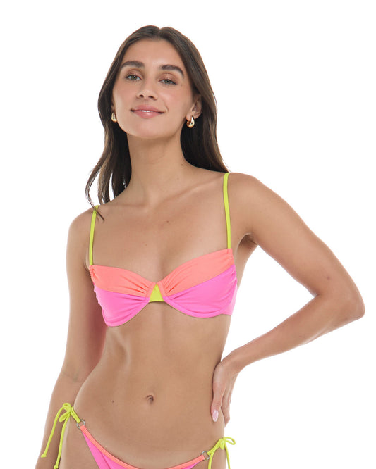 Women Body Glove Rays Alice Underwire Bikini Top