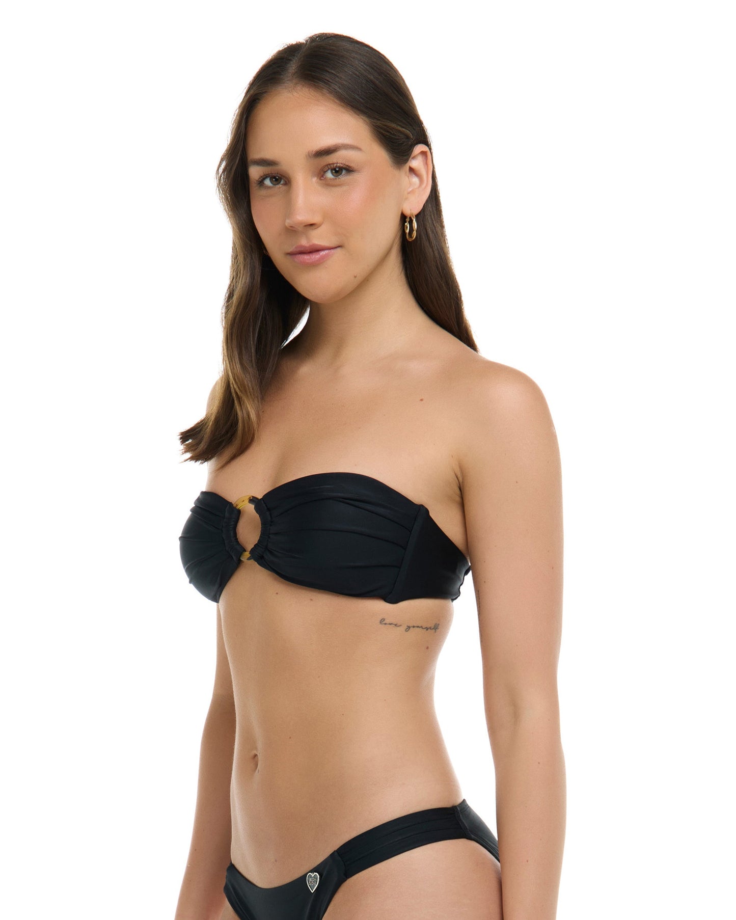 Women Body Glove Smoothies Irene Bandeau Top- Black