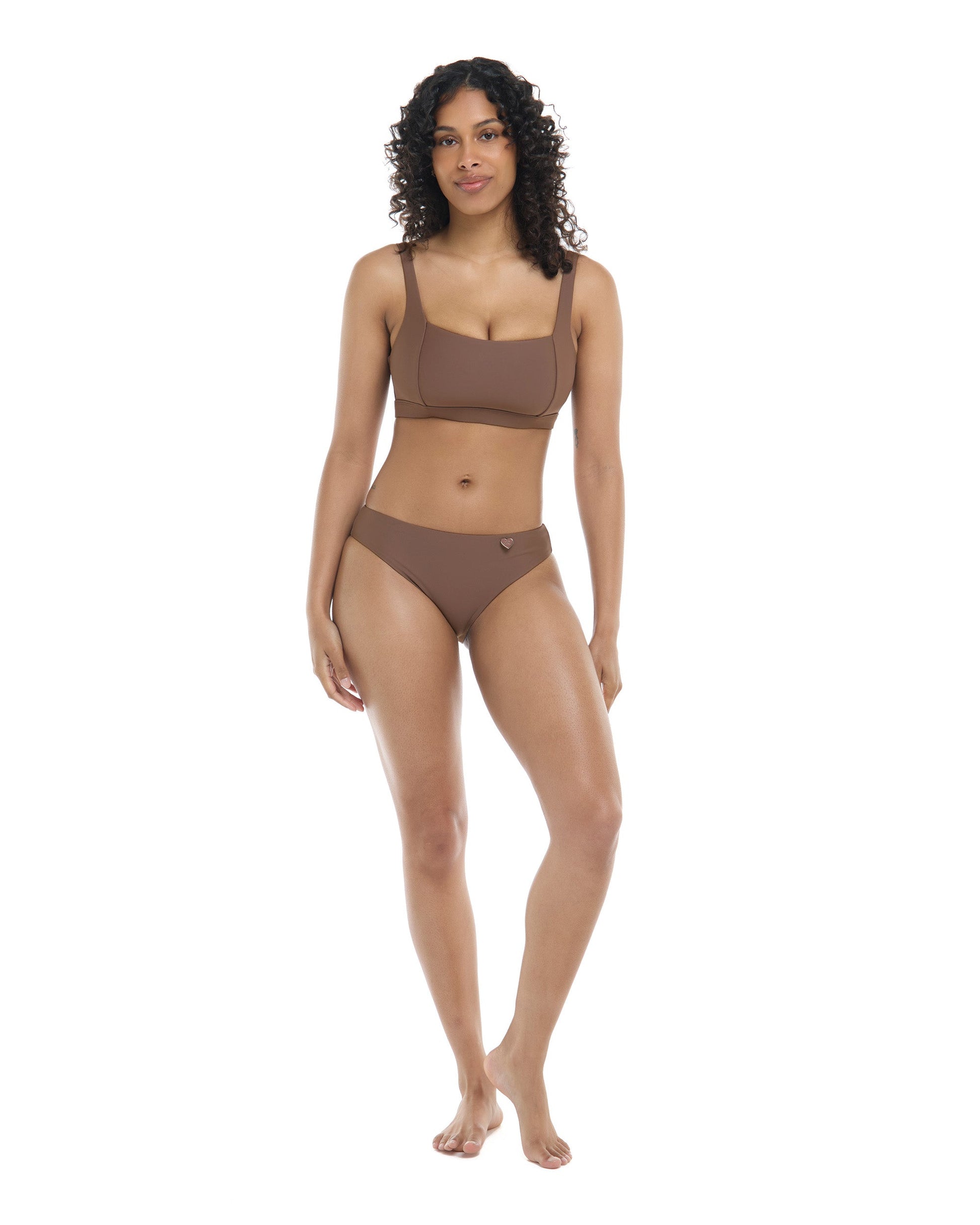 Women Body Glove Smoothies Edi Square Neck D-F Cup Bikini Top