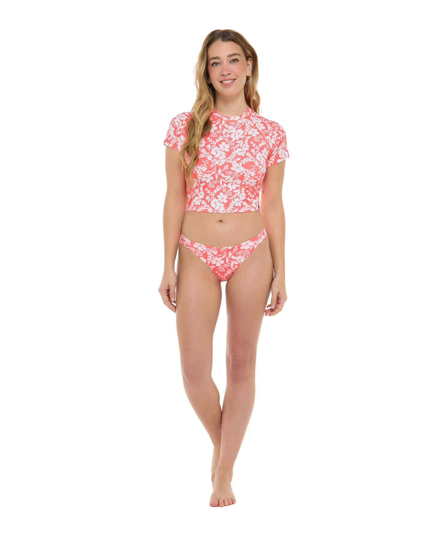 Women Body Glove Blooms Rebel Crop Rashguard