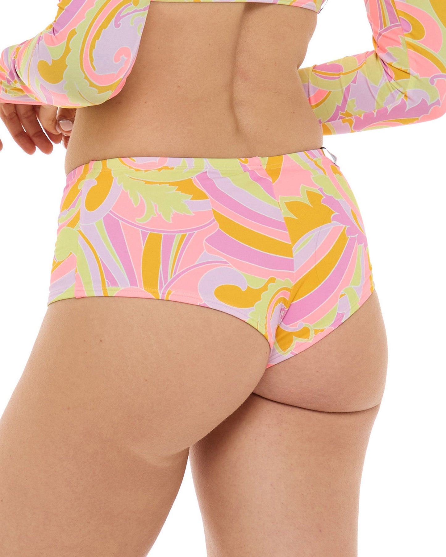 Women Body Glove Sol Amarelo Amina Low Rise Short