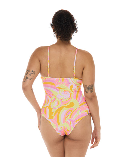 Women Body Glove Sol Amarelo Maddie One-Piece Tank Swimsuit