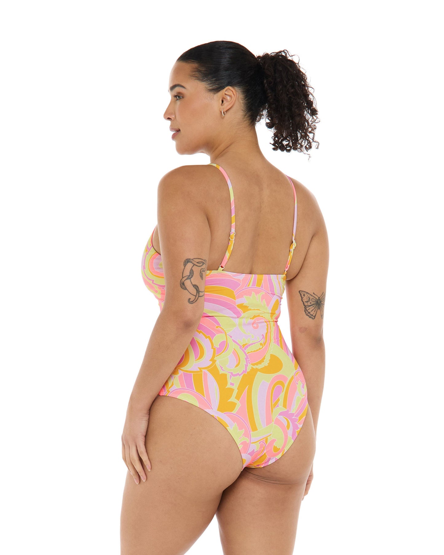 Women Body Glove Sol Amarelo Maddie One-Piece Tank Swimsuit