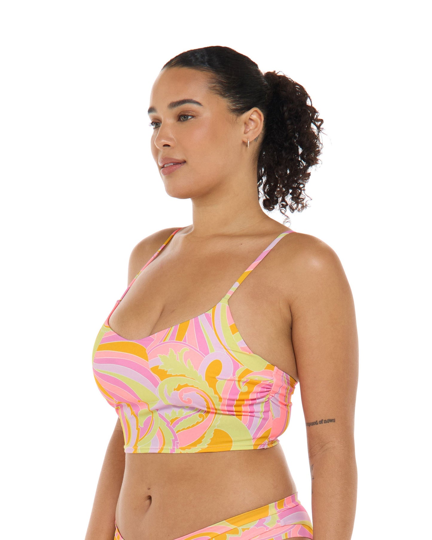Women Body Glove Sol Amarelo Mel Crop Top