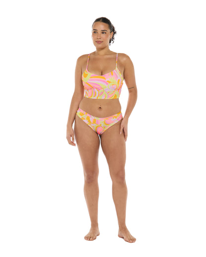Women Body Glove Sol Amarelo Mel Crop Top