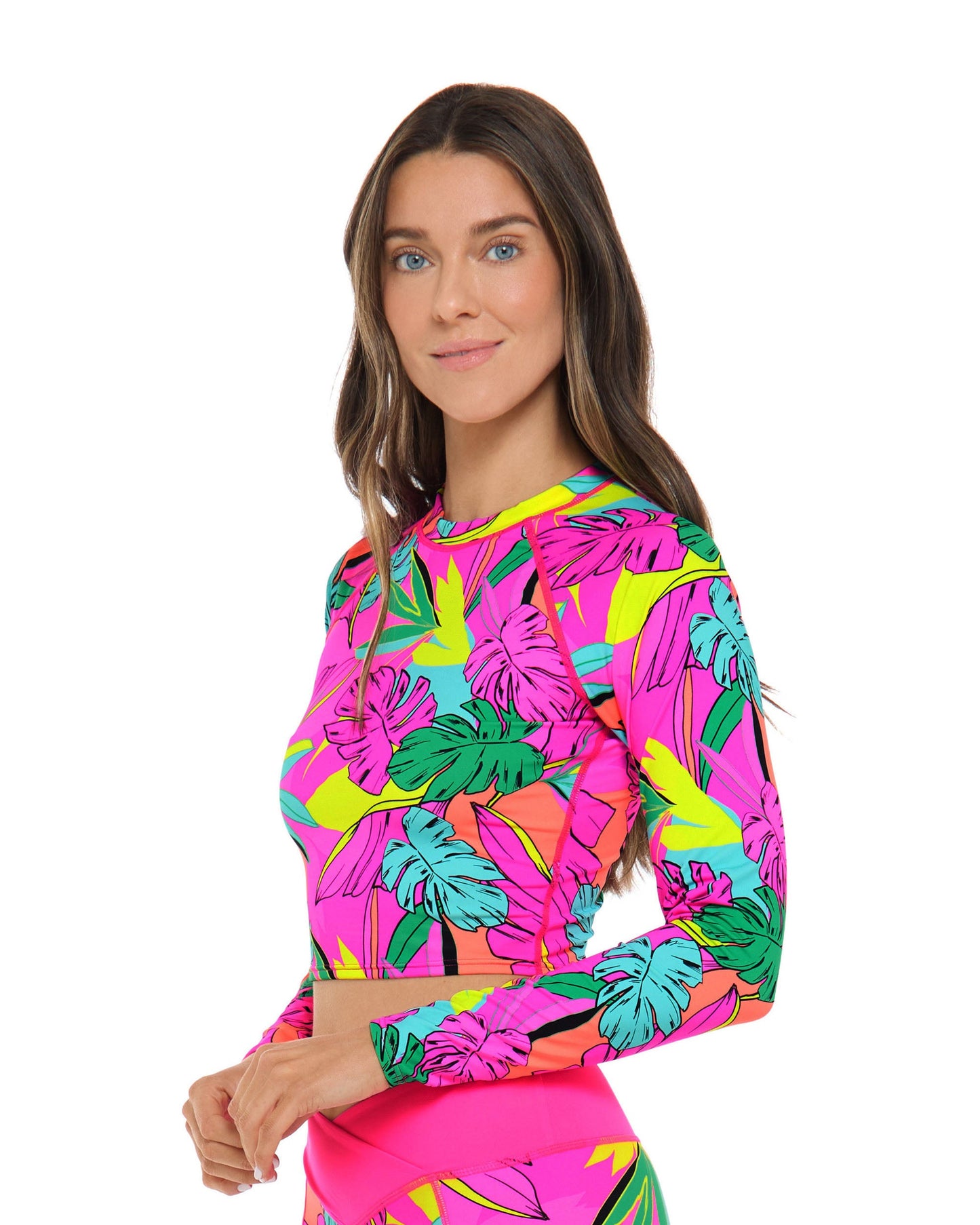 Women Body Glove Tulum Let It Be Crop Rashguard