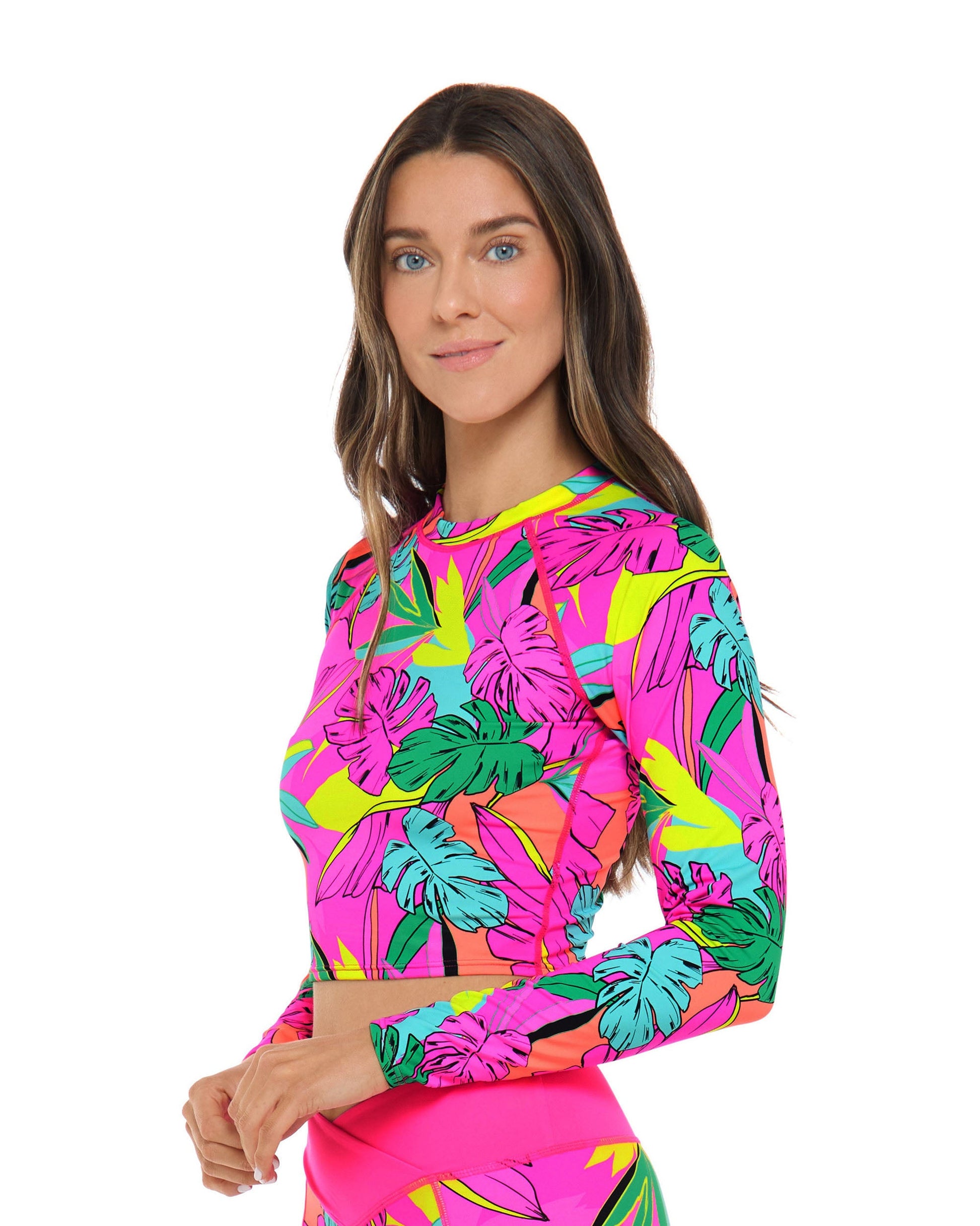 Women Body Glove Tulum Let It Be Crop Rashguard