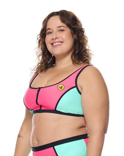 Women Body Glove Groove You Spin Me Plus Size Crop Top