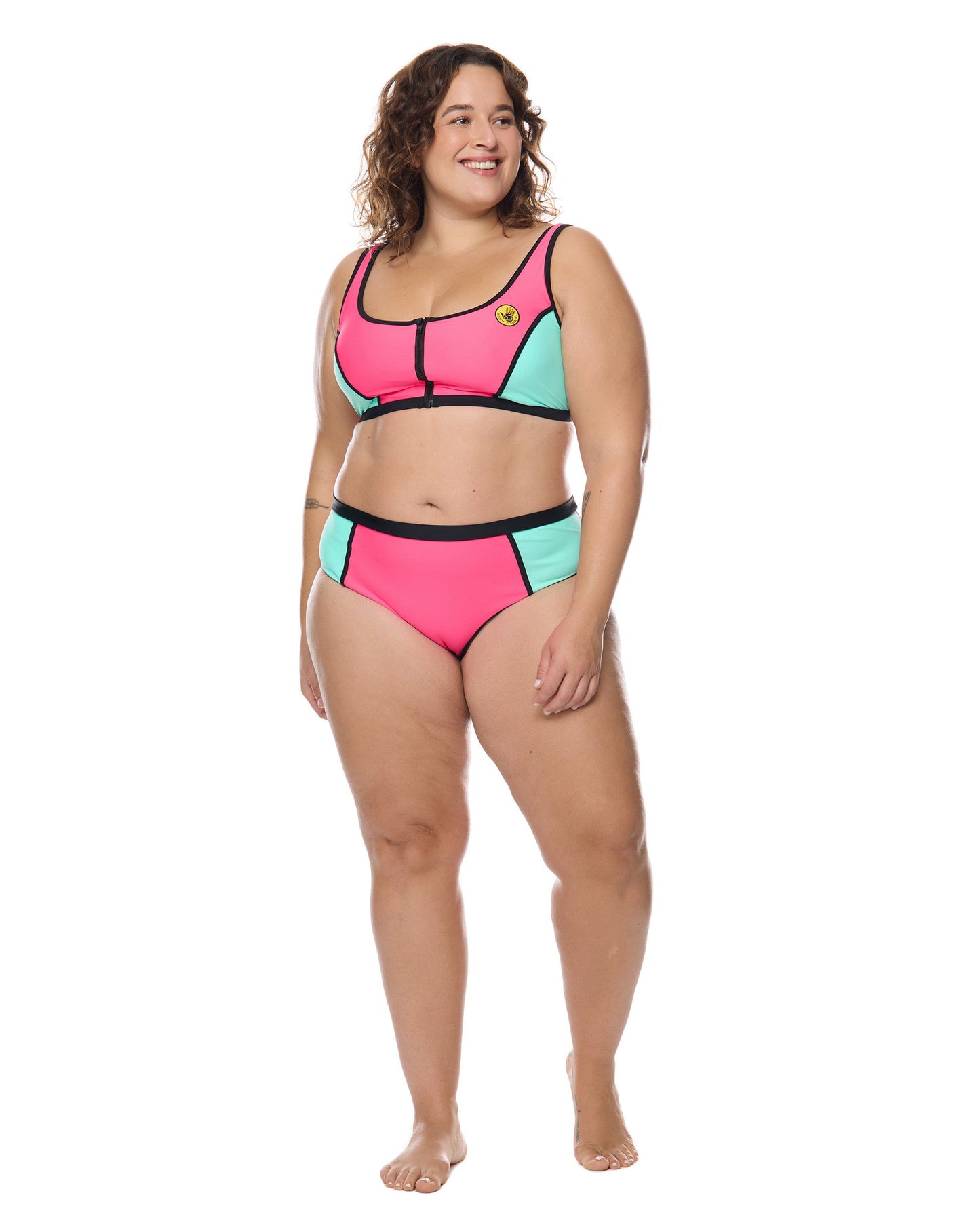 Women Body Glove Groove You Spin Me Plus Size Crop Top