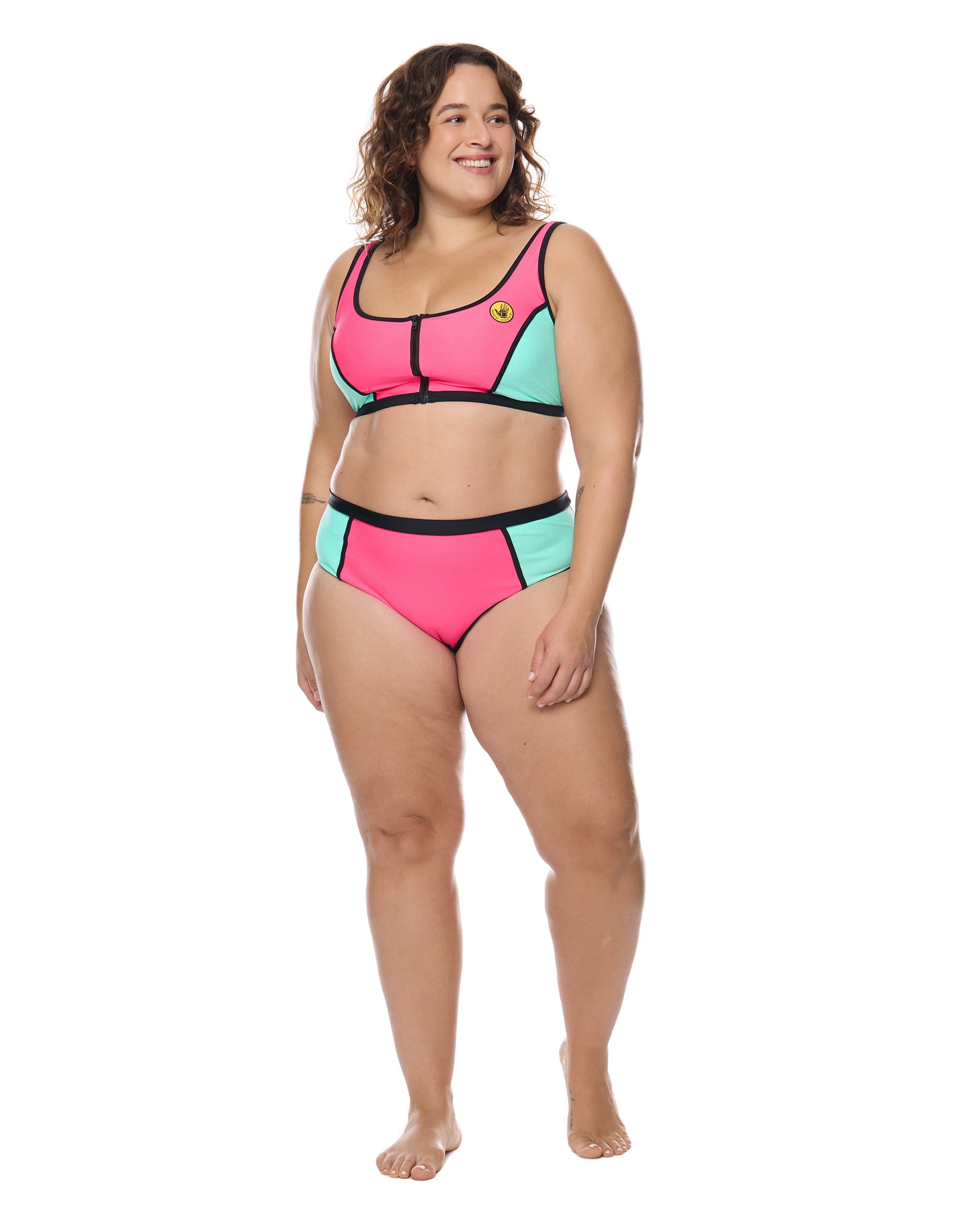 Women Body Glove Groove You Spin Me Plus Size Crop Top