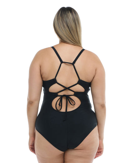 Women Body Glove Smoothies Sandbar Plus Size One-Piece Swimsuit