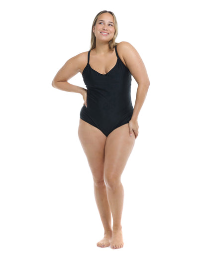 Women Body Glove Smoothies Sandbar Plus Size One-Piece Swimsuit