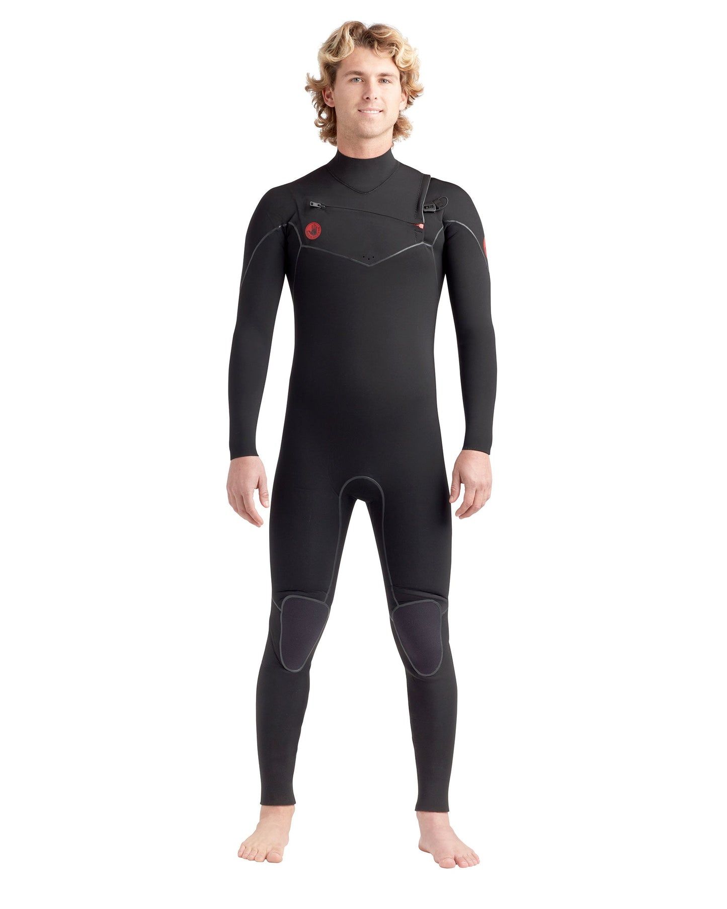 Men|Wetsuits Body Glove Red Cell 4/3mm Men's Chest-Zip Black Fullsuit