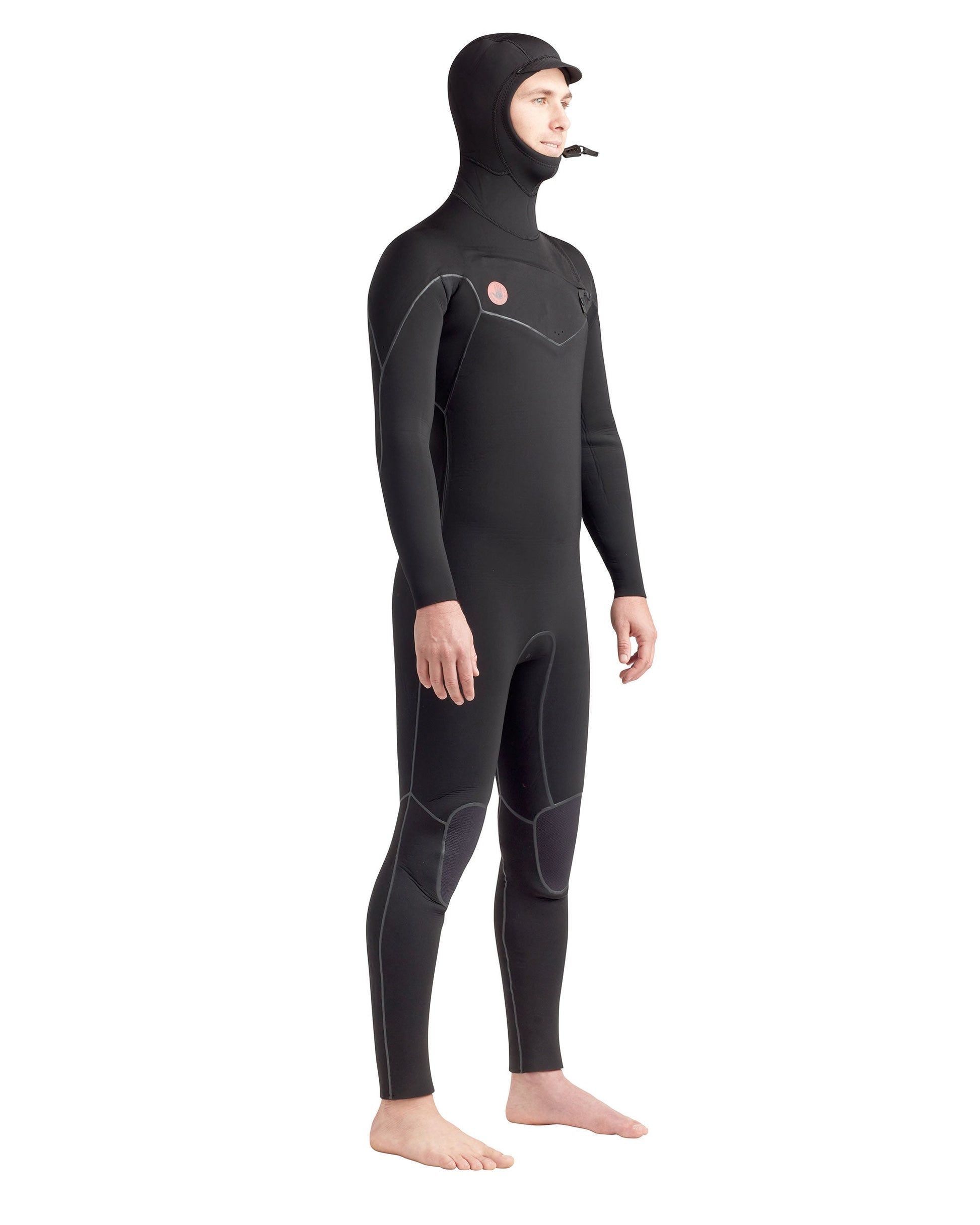 Men|Wetsuits Body Glove Red Cell 4/3mm Men's Chest-Zip Black Hooded Fullsuit