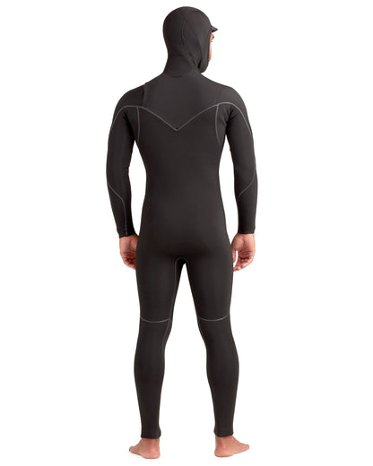 Men|Wetsuits Body Glove Red Cell 4/3mm Men's Chest-Zip Black Hooded Fullsuit