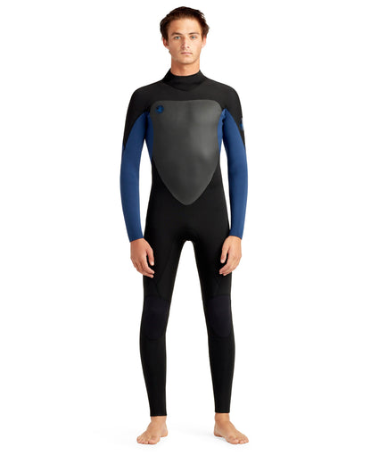 Phoenix 4/3mm Men's Back-Zip Blue Fullsuit,XS
