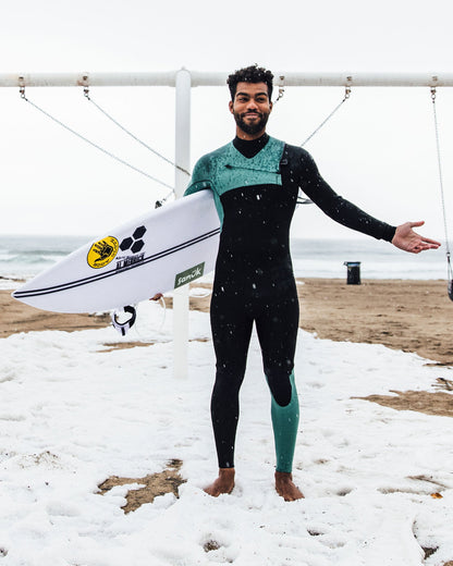 Men|Wetsuits Body Glove Variant 3/2mm Black/Green Men's Chest-Zip Fullsuit
