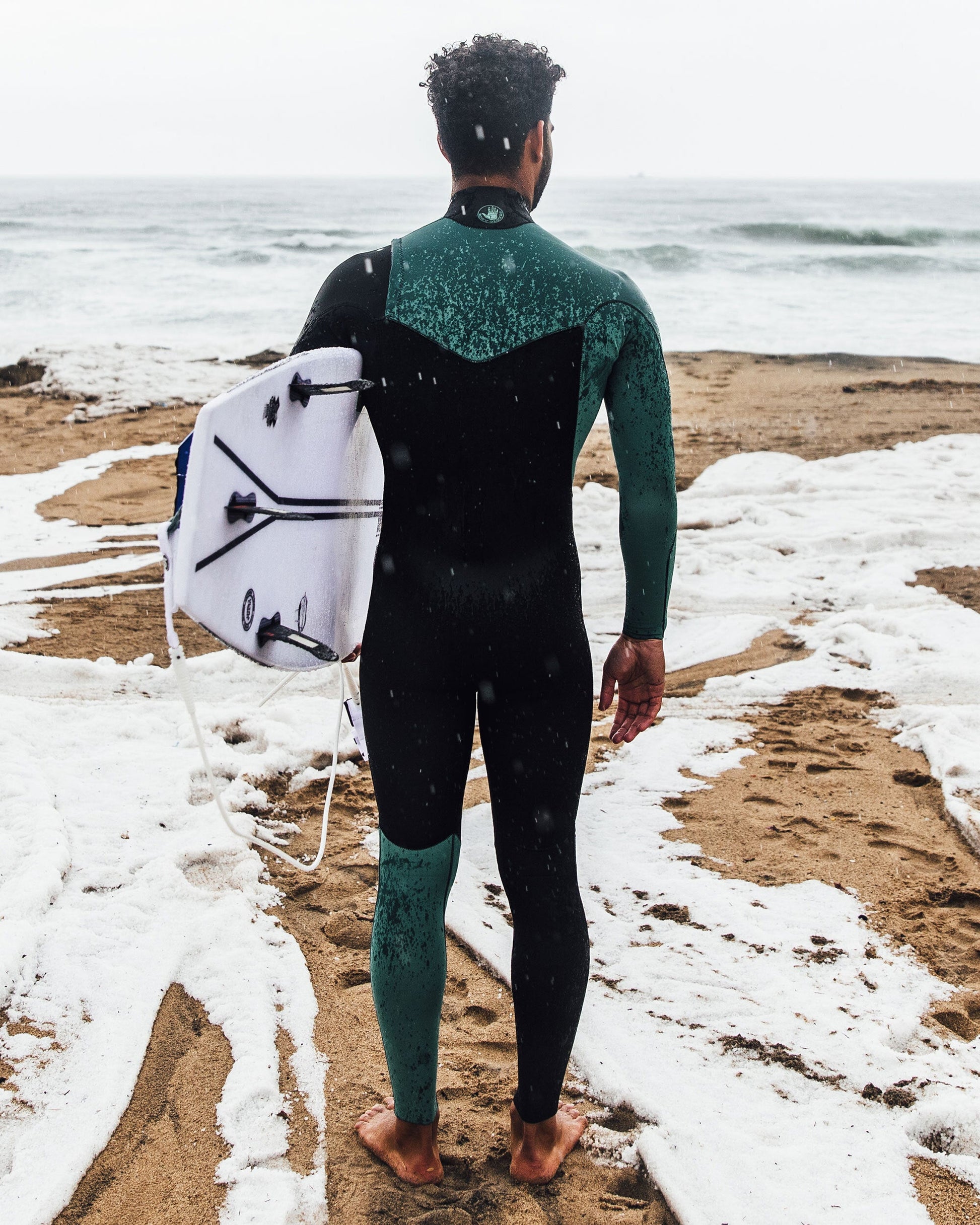 Men|Wetsuits Body Glove Variant 3/2mm Black/Green Men's Chest-Zip Fullsuit