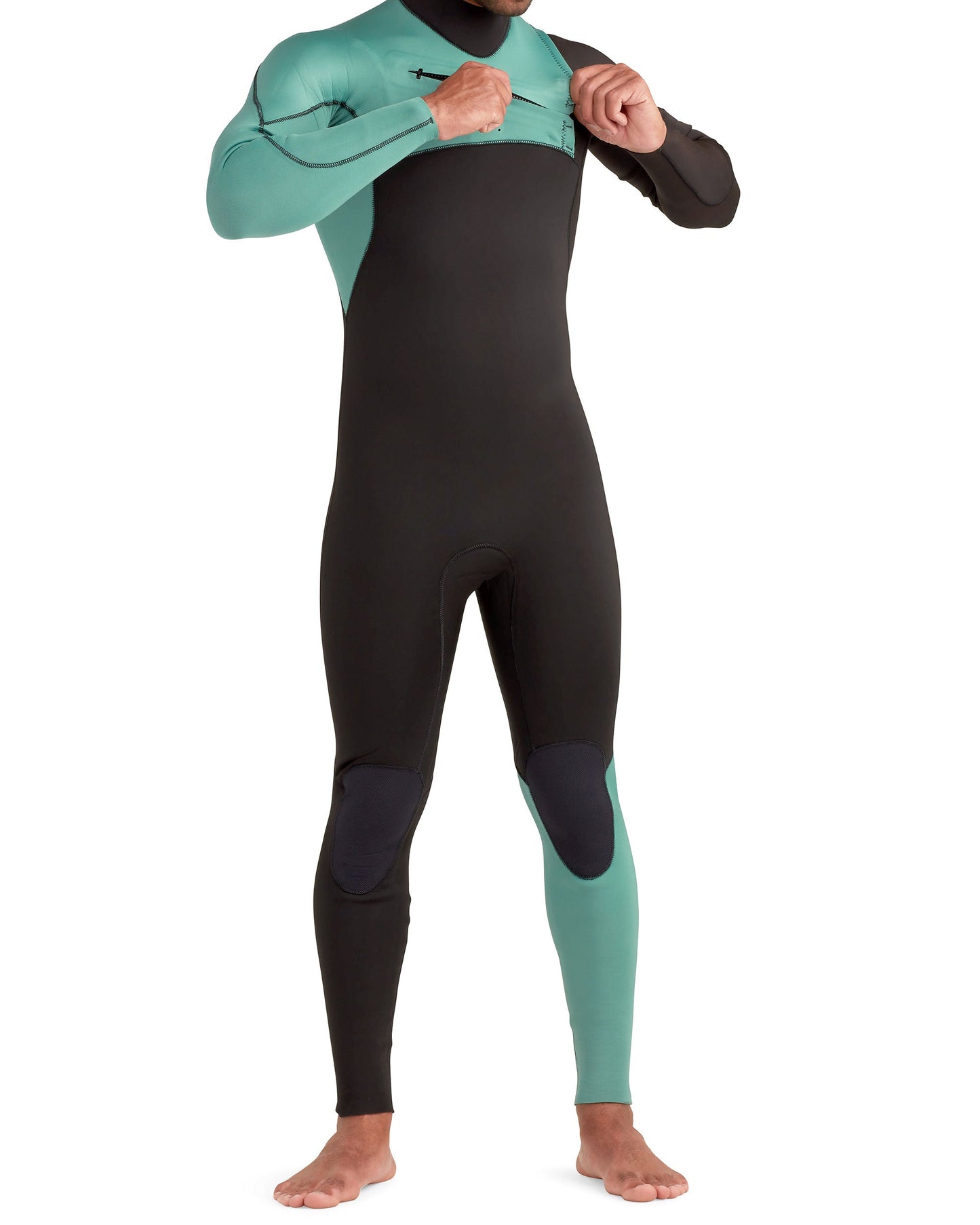 Men|Wetsuits Body Glove Variant 3/2mm Black/Green Men's Chest-Zip Fullsuit