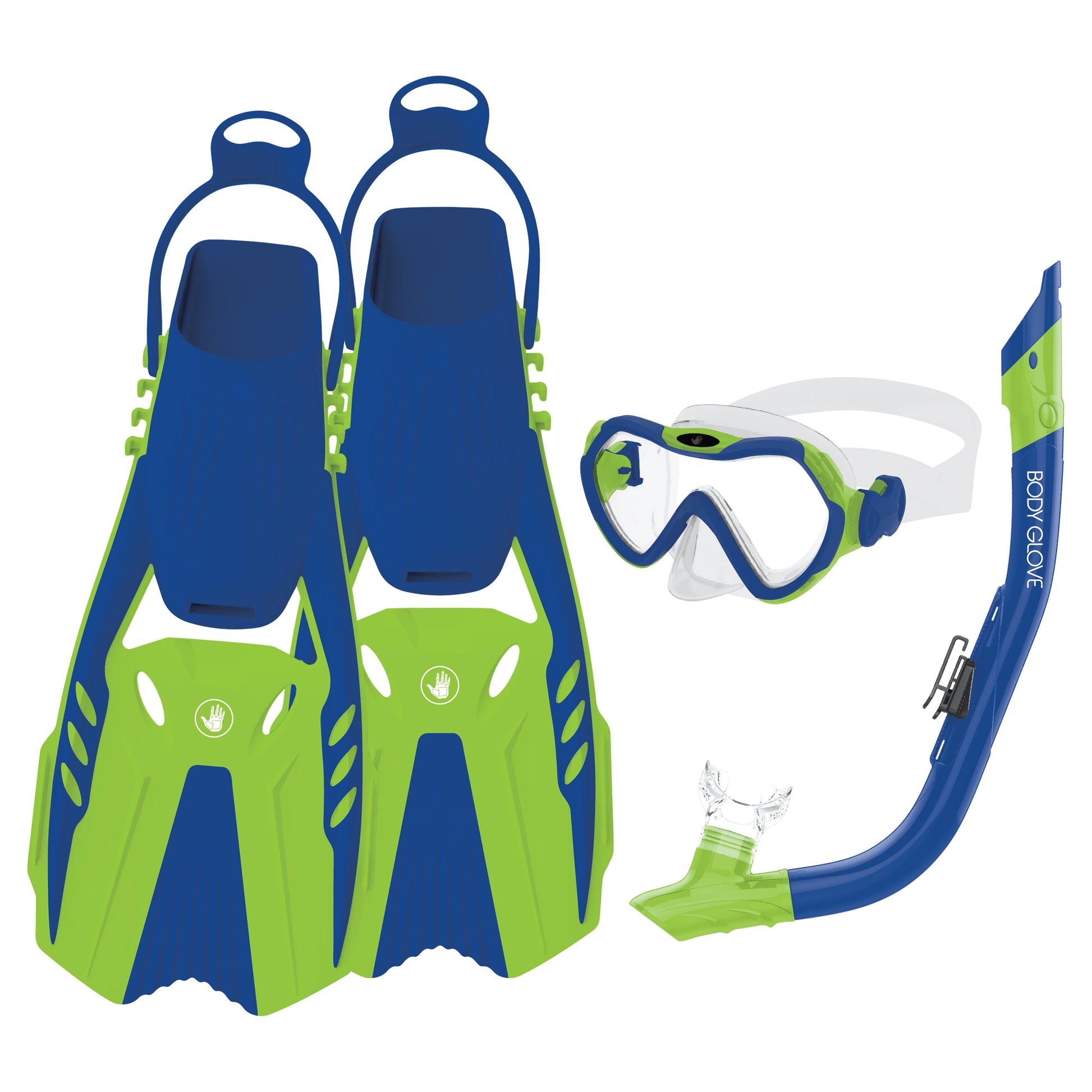 Men|Accessories Body Glove Grape Mask / Snorkel / Fins Complete Set
