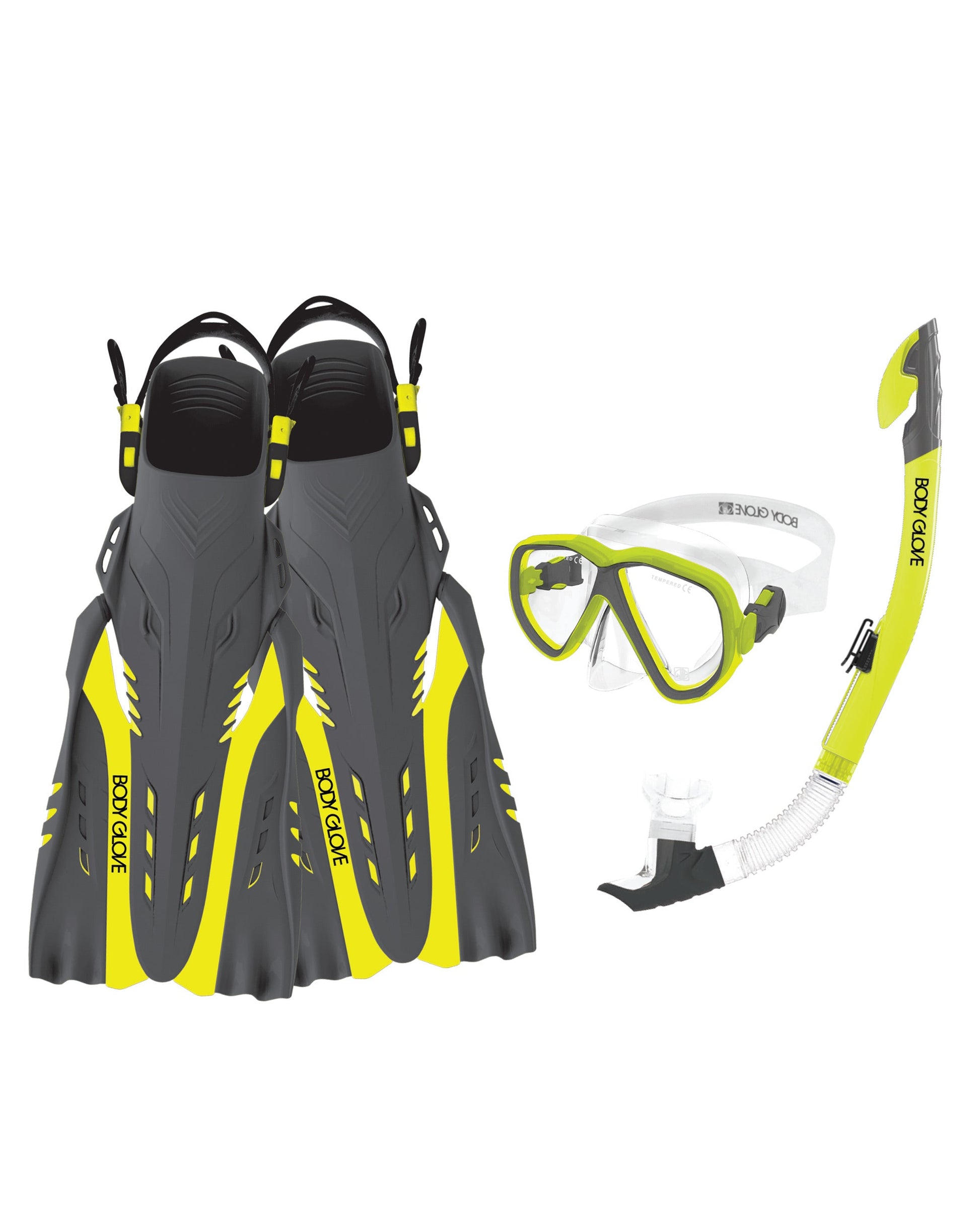 Men|Accessories Body Glove Azores Mask/Snorkel/Fin Snorkeling Set