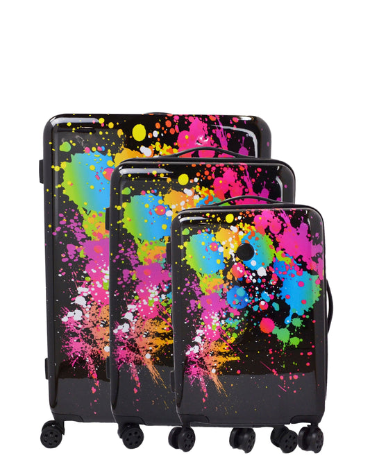 Men|Accessories Body Glove Bursts 3-Piece Hardside Spinner Luggage Set