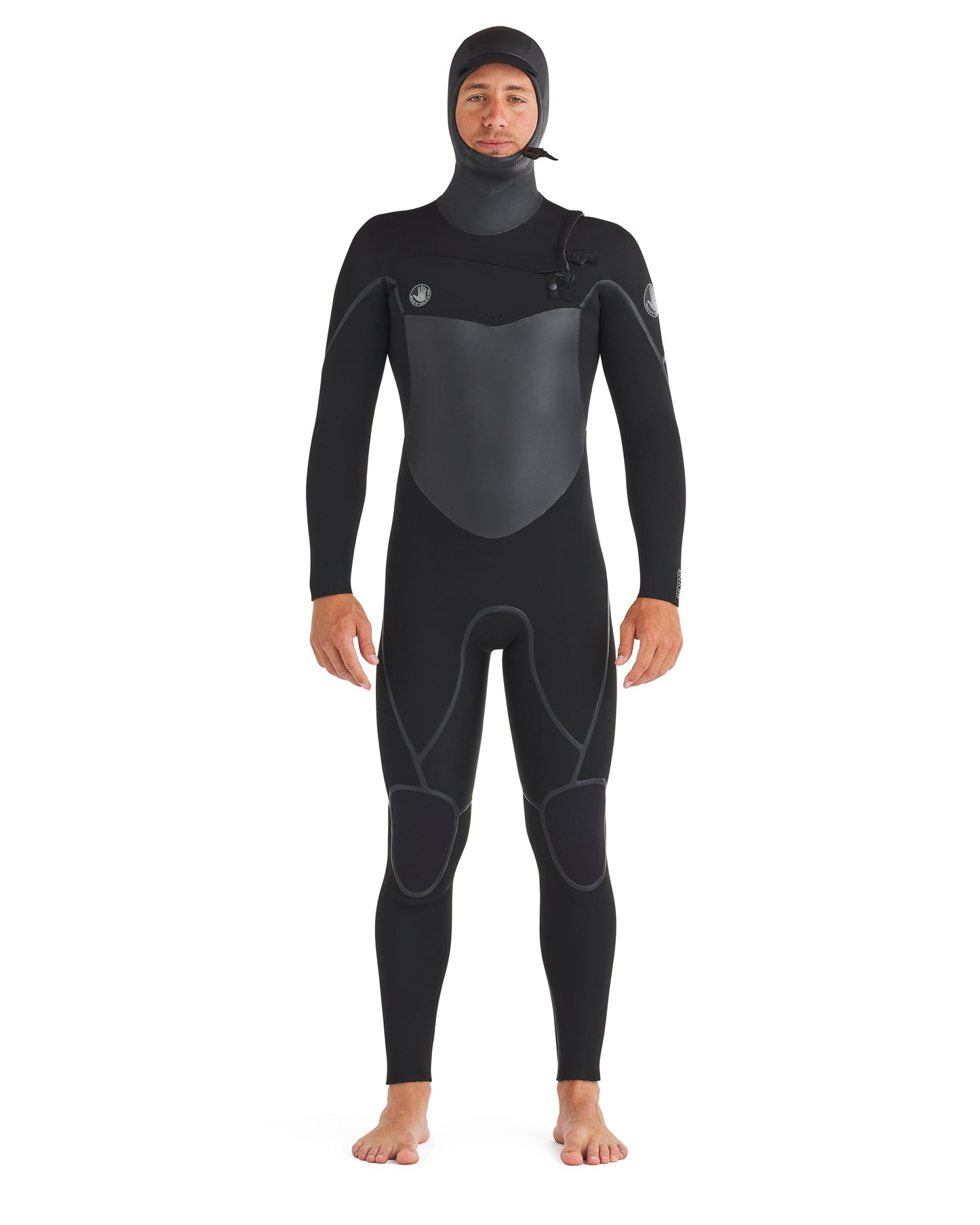 Wetsuits Body Glove Phoenix 5.5/4.5mm Men's Chest-Zip Hooded Black Fullsuit