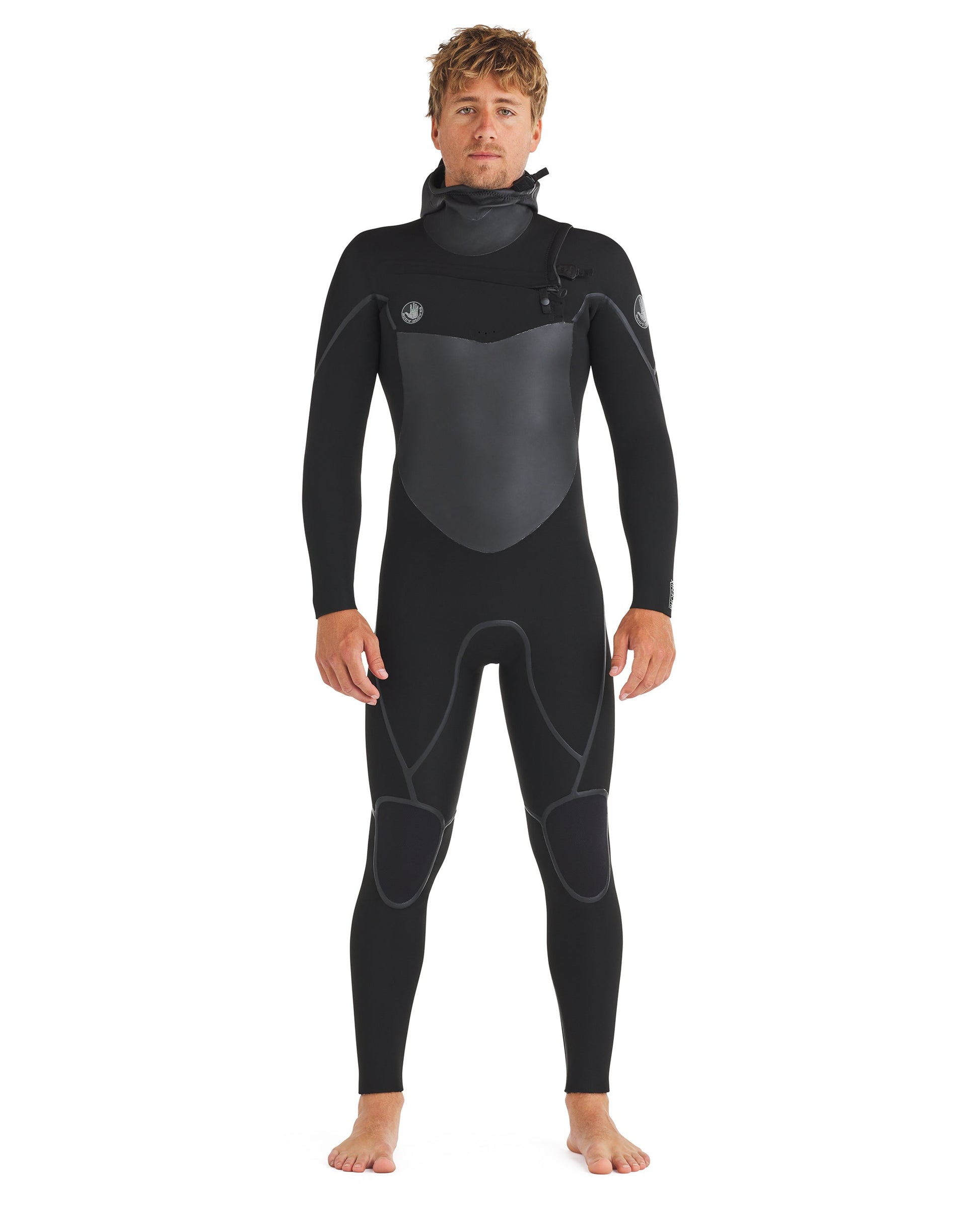 Wetsuits Body Glove Phoenix 5.5/4.5mm Men's Chest-Zip Hooded Black Fullsuit
