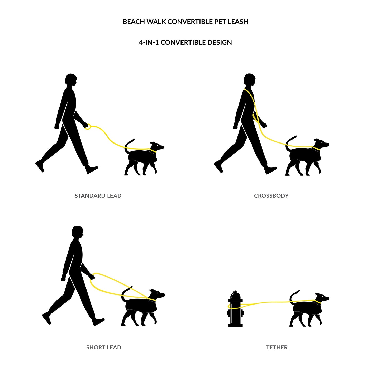 Accessories Body Glove Beach Walk Convertible Pet Leash